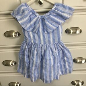 Flapdoodles Cotton Striped Dress 3T